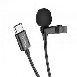 Петличный микрофон HOCO L14 3.5Audio, черный